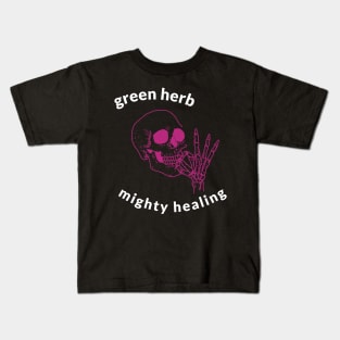 green herb, mighty healing Kids T-Shirt